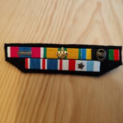 Barrette militaire m&eacute;daille d&eacute;coration
