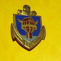 9&deg; R&eacute;giment d'Infanterie Coloniale, &eacute;mail, dos guilloch&eacute;, FABRICANT DRAGO PARIS,HOMOLOGATION 1258 ,E