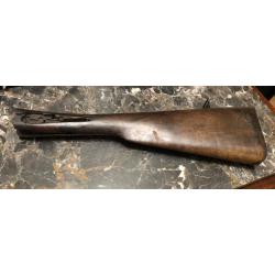 Crosse et avant main de fusil &agrave; chien avec ses platines