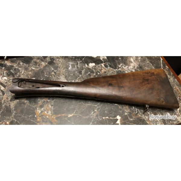 Crosse et avant main de fusil � chien