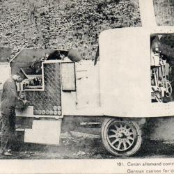 Carte Postale Ancienne - Canon allemand contre a&eacute;roplanes  - N&deg;7586