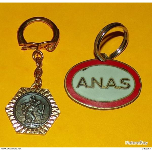 A.N.A.S DES PERSONNES DE LA SURETE NATIONALE ET PORTES CLES SAINT CHRISTOPHE  , MODELE ANCIEN POUR C