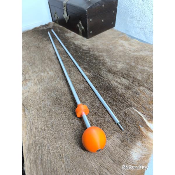 1 Baguette de chargement carabine alu avec boule et prot�ge bouche orange
