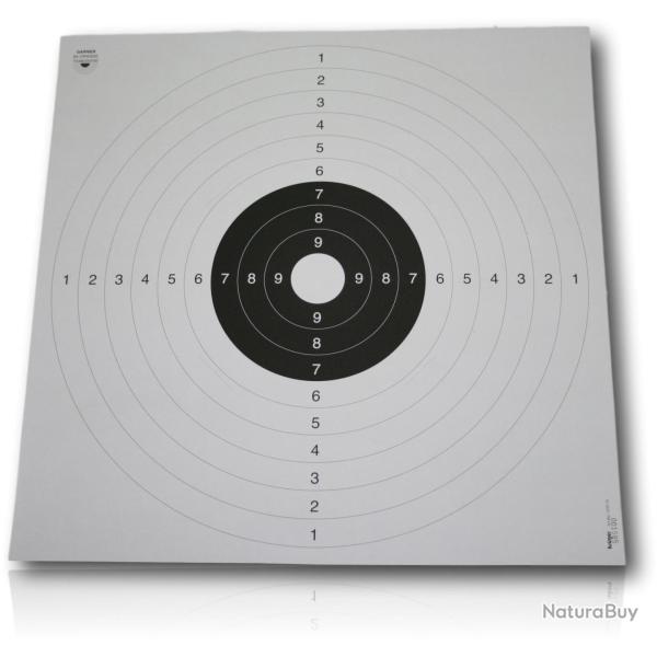 CIBLE C50 CENTRE BLANC lot de 100