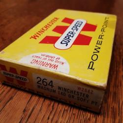 20 cartouches cal 264 winchester magnum 140gr