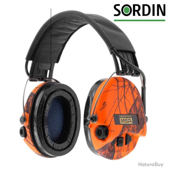 Casque audio amplifi� MSA supreme prox - camo Orange - SORDIN