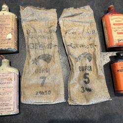 Lot 4 Bidons de poudre Sevran livry et sac gevelot