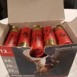 Boite de 25 cartouches winchester num&eacute;ro 4 calibre 12