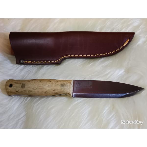 [�TAT NEUF] Casstr�m Lars F�lt Knife - Acier SLEIPNER - Bouleau Madr�