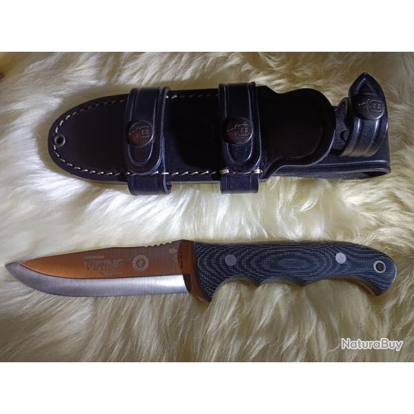 [NEUF] Couteau MUELA VIKING J.d.C. - CRYO-T - Micarta & Runes