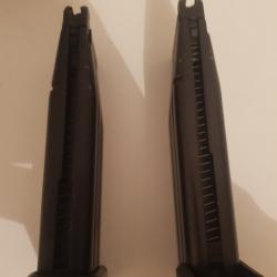 Chargeurs airsoft de p14 45 para ordonnance en co2 et gaz blowback billes 6mm