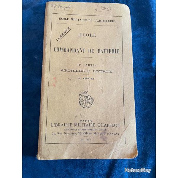 �cole du commandant de batterie IIe partie 1917