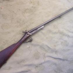fusil de chasse type Lefaucheux &agrave; broche cal canons 72 cm