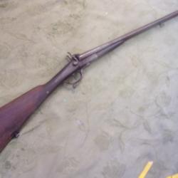 fusil de chasse type Lefaucheux &agrave; broche cal canons 76 cm