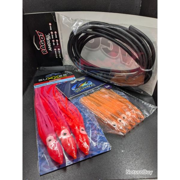 Lot 469/ Octopus SUXXES (UV)+WILLIAMSON(UV)+RAGOT AIGUILLES...