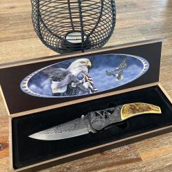Couteau de poche de collection - Stainless Steel - Mod&egrave;le Aigle