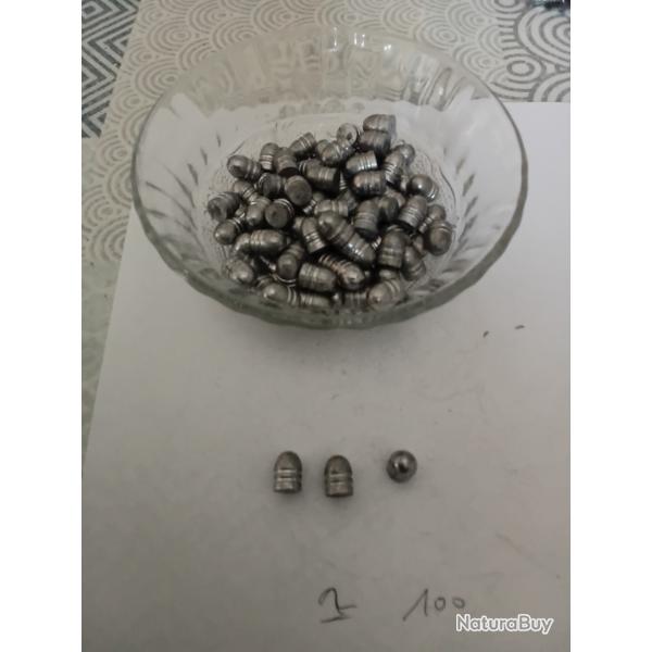 Ogives cal 36 plomb poudre noire pour r�plique italienne