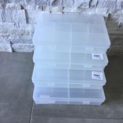Lot de 4 boites organisateurs , chasse , p&ecirc;che , pi&egrave;ces d&eacute;tach&eacute;es, collection et ...NEUVES