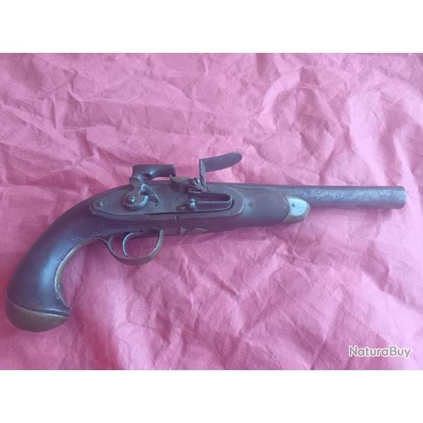 PISTOLET A SILEX PLATINE A MIQUELET