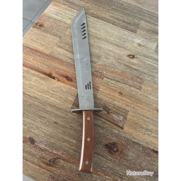 Machette avec signes japonais sur lame inox - 43,5cm