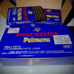 Lot 2000 amorces Winchester small pistol