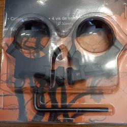 Montage de lunette diam&egrave;tre 30 mm Rail  WEAVER