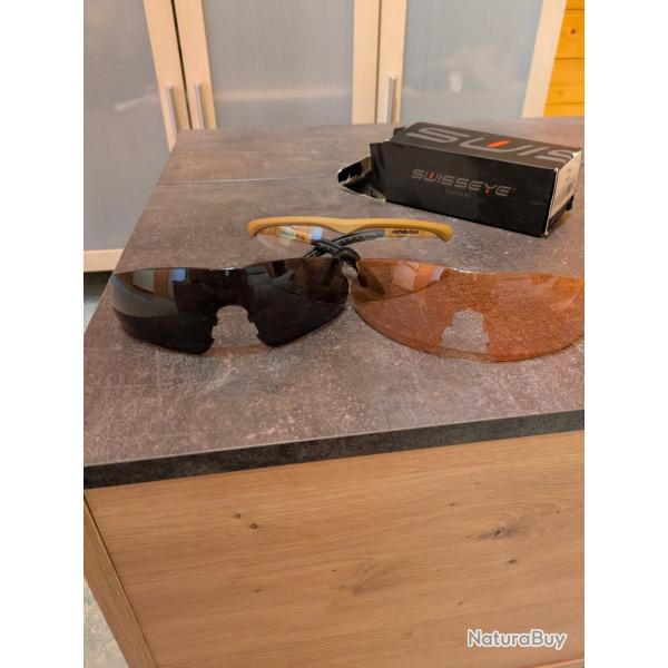 Lunettes Balistiques Swisseye Raptor - Pack 3 Verres