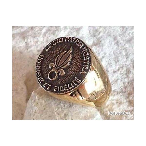 1 Bague  flamme l�gion �trang�re   fremdenlegion, french foreign legion dor�e