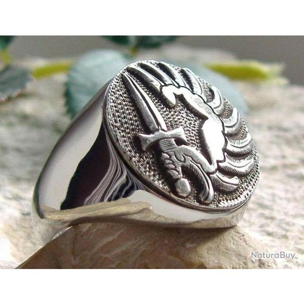 Bague parachutiste, Rpima, TAP ,troupes a�roport�es, 2 REP arm�e silver