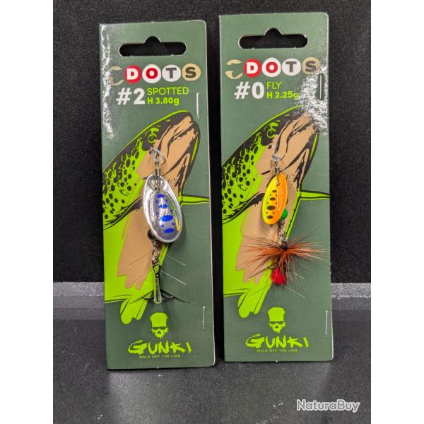 Lot 471 / 2 DOTS GUNKY #0 + #2  .FISH AND FISHING leurres.