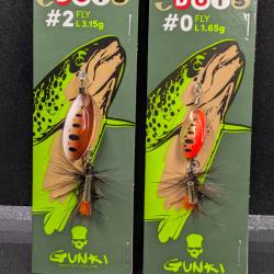 Lot 475 / 2 DOTS GUNKY #0 + #2  .FISH AND FISHING leurres.