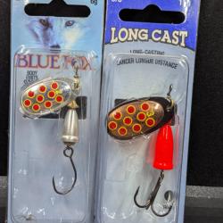 Lot 476 / 2 Cuill&egrave;re Blue fox 1 = 6 grs et 1 =11 grs.Fish and Fishing leurres.