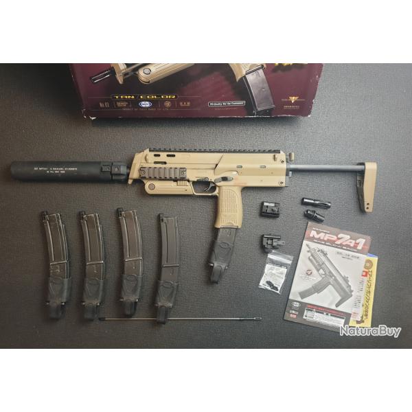 MP7 Tokyo Marui GBBR + 5 chargeurs