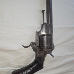 Revolver a broche lefaucheux 12 mm grav&eacute;
