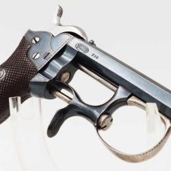 RARE ET CURIEUX PISTOLET DE GOUSSET &Agrave; SYSTEME DELVIGNE CALIBRE 7MM &Agrave; BROCHE - FRANCE BELGIQUE XIX&egrave; C