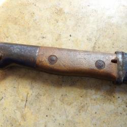 baionnette fusil mauser G98  ww1 premi&egrave;re guerre mod 1914 1&deg; type bois clair rivet&eacute; poin&ccedil;on