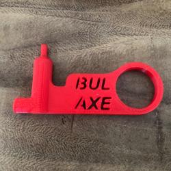 Multi tool Bul axe 9mm, t&eacute;moin de chambre vide t&eacute;moin de s&eacute;curit&eacute; et outil de demontage remontage.