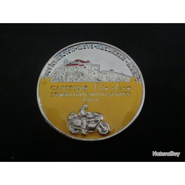 insigne badge concentration moto alquezar huesca samaritaine oloron 1991