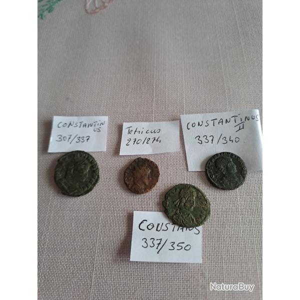 Beau lot de monnaie romaine