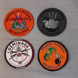 Patchs D&eacute;minage S&eacute;curit&eacute; civile