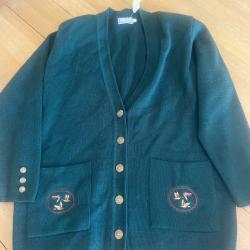 Gilet vert brod&eacute; t.3