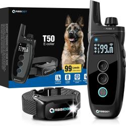 Collier de Dressage Chien 1000m 151 Niveaux 4 Modes Verrouillage de S&eacute;curit&eacute; &Eacute;tanche IPX7 Veilleuse