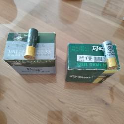 Lot cartouches billes d'acier calibre 12