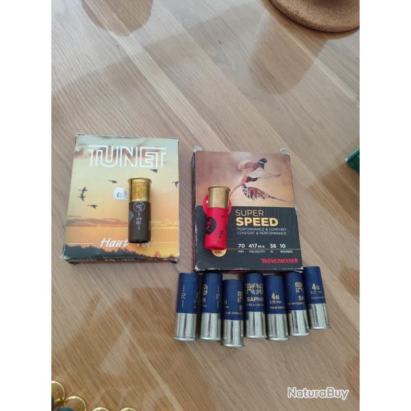 Lot Cartouches cal12 bourre jupe