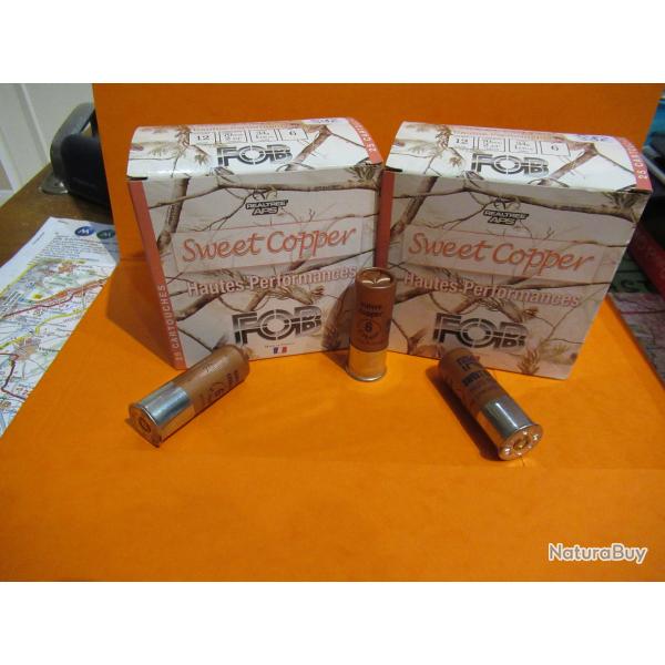 2 boites ,50 cartouches sweet copper 34 gr en cal 12/70