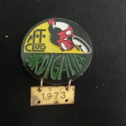 insigne broche moto club burdigalien  ""mourgeon paris   1973