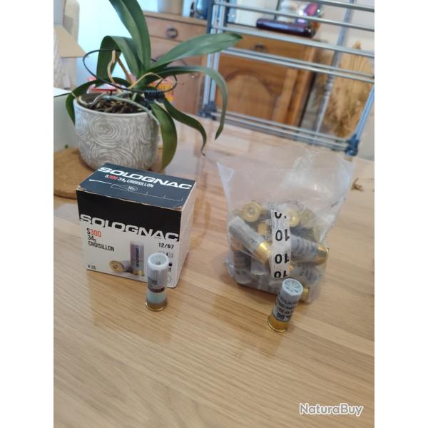 Lot cartouches bourre grasse cal12