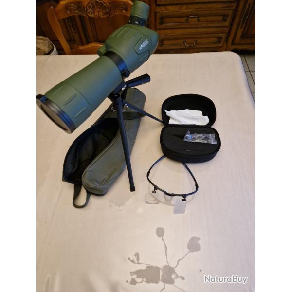Lot T�lescope-Longue vue KONUS 20-60x60 + Tr�pied avec lunette de tir Solognac