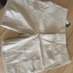 Bermuda avec poche sur le c&ocirc;t&eacute; beige