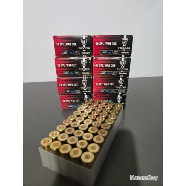 lot de 400 douilles 38 wad cut